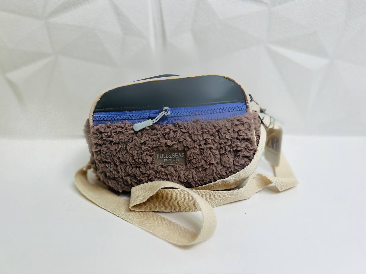 کیف پشمی تدی جلو زیپ دار کد b302 5 کیف پشمی تدی جلو زیپ دار کد b302