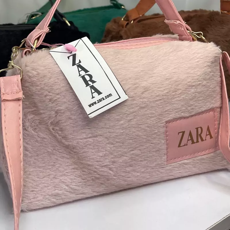 کیف خزدار زنانه زارا کد b887 1 کیف خزدار زنانه زارا کد b887