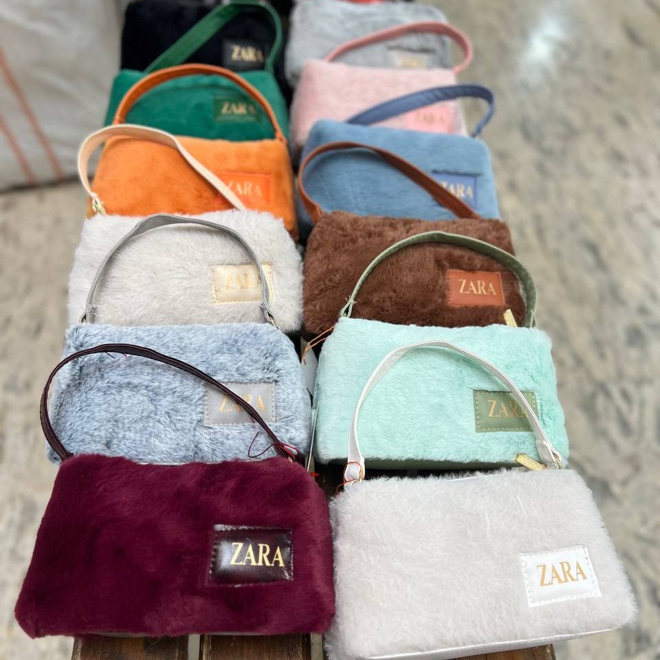 کیف خزدار زنانه زارا کد b887 2 کیف خزدار زنانه زارا کد b887